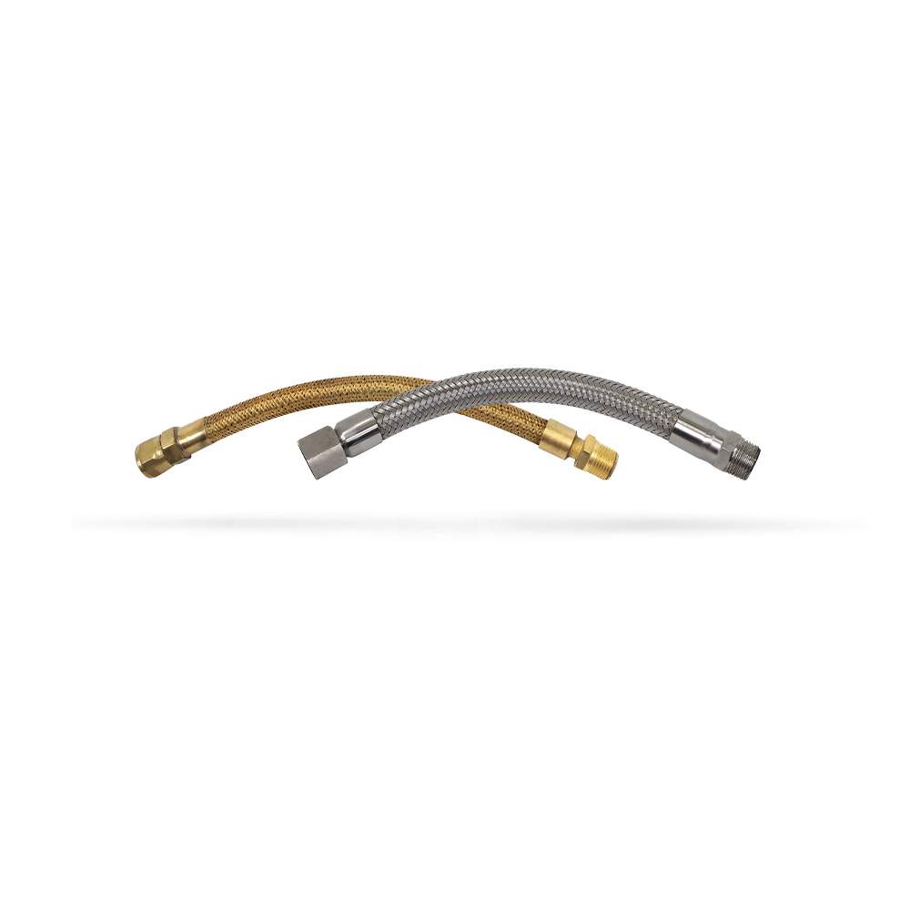 Kit de tubos flexíveis Komeco para aquecedor a gás — M1/2″ × F1/2″ · 40 cm