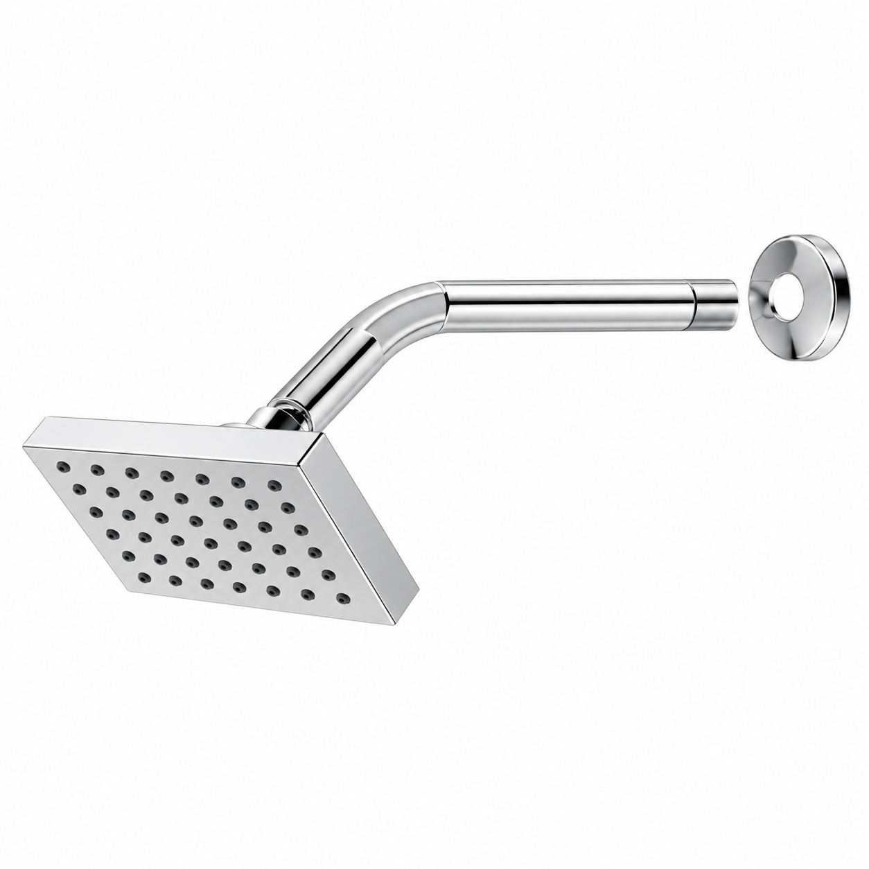 Ducha Urano 8,5 x 8,5 com cabo ABS — Cromado